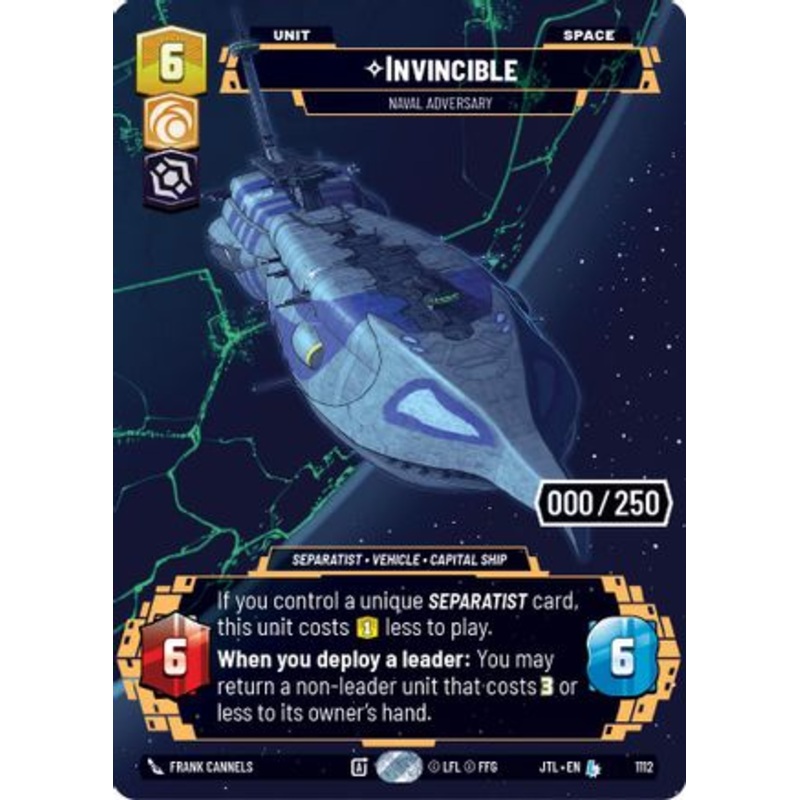 Invincible – Naval Adversary (Serialized) (1112) – Jump to Lightspeed Foil