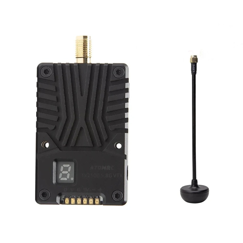 SKYZONE TX2500 5.8GHz 2.5W VTX – Video Transmitter CNC Shell Built-In Cooling Fan For RC FPV Freestyle Long Range Racing Drone VTX and Antenna CHINA
