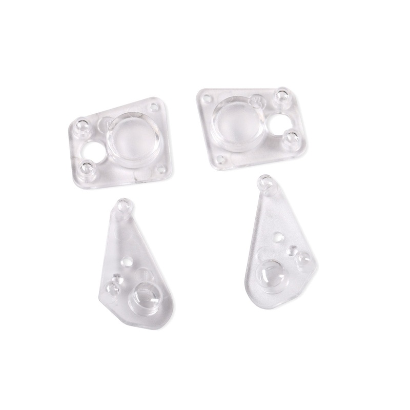 TRAXXAS TRX4M LED lenses, headlight (2), tail light (2) (fits #9712 body)