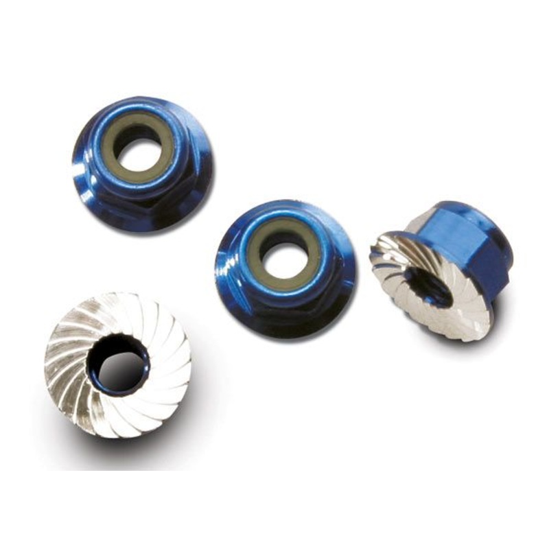 1747R Traxxas 4MM Flanged Nylon Locking Nuts