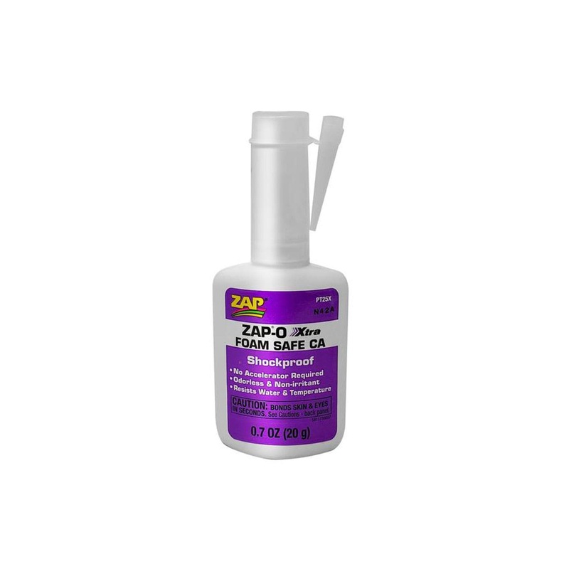 Zap Foam Safe CA Glue Zap-O Xtra – 0.7 oz (21mL)