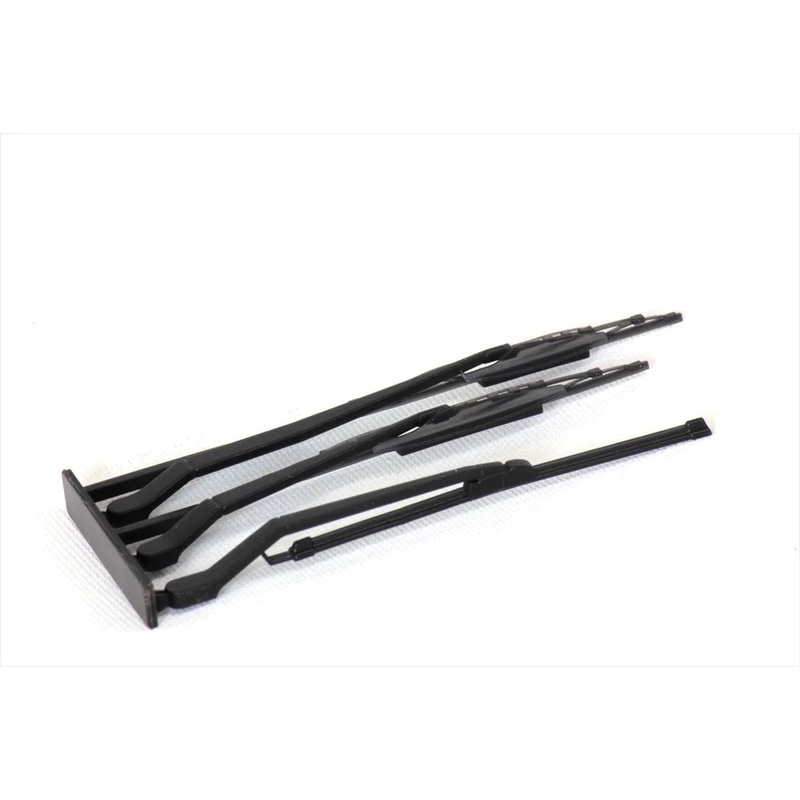 1/10 Wiper Set – 2 Aero / 1 Racing (Black Resin) [Pandora] PAC-525