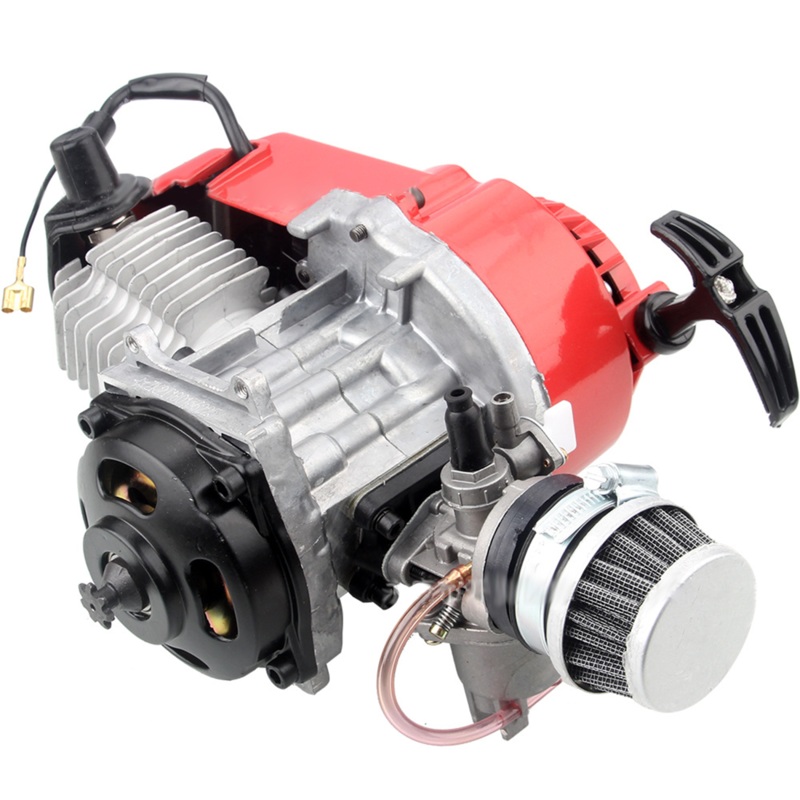 47CC Engine Pull-Start 2-Stroke Single Cylinder Gas Engine for Beach Motorcycle RTR