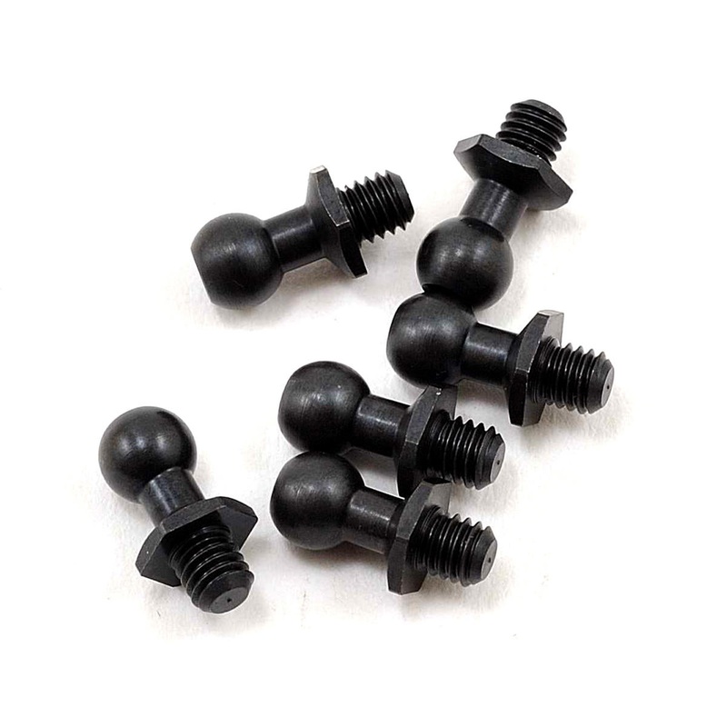 Yokomo 9.8mm Socket Head Ball Stud Set (6) (Size SS) ZC-206SSHA | YOKZC-206SSHA