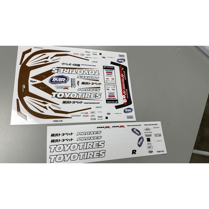 1-10 LIVERY: TOYO TIRES GOLD GRAPHICS DECAL SHEET FORMULA DRIFT STICKERS FD [TEAM-C] TOYO934