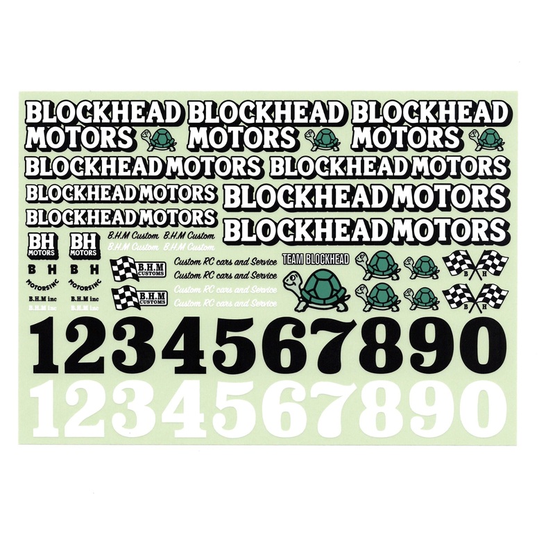 BLOCKHEAD MOTORS Original Decal Sheet Ver.4