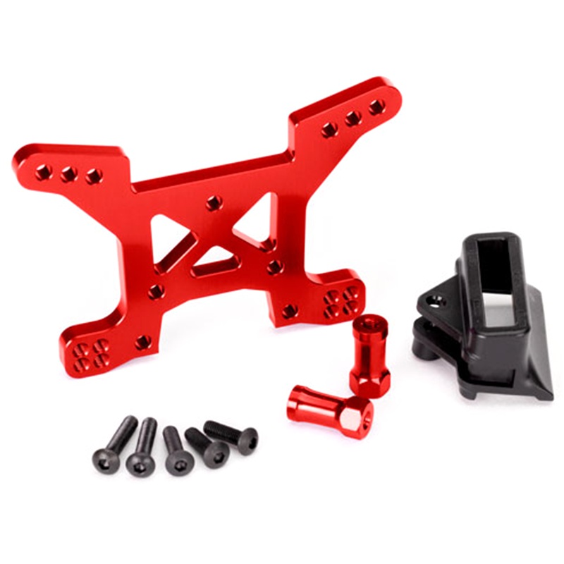 Red Aluminum Front Shock Tower: 6739R