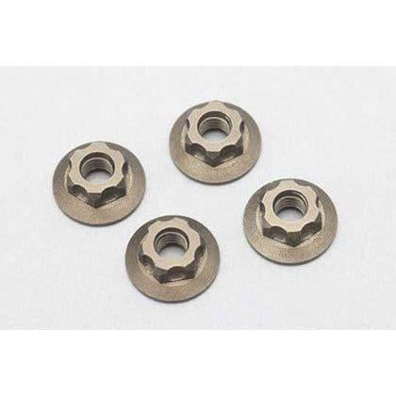YOKOMO M4 Serrated Flange Nut-11mm Thin type